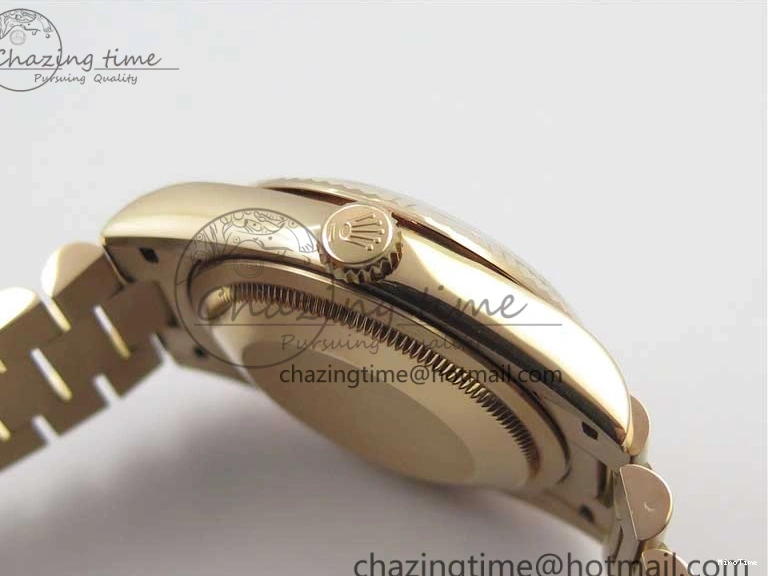 MiroTime 0117 MultiPurpose Day-Date 36 RG 128239 Bp Maker Best Edition White Dial on RG President Bracelet 3139